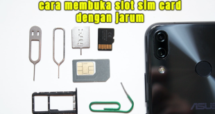 cara membuka slot sim card dengan jarum