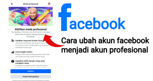 cara mengubah akun facebook menjadi akun profesional