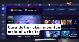 daftar akun moonton melalui web